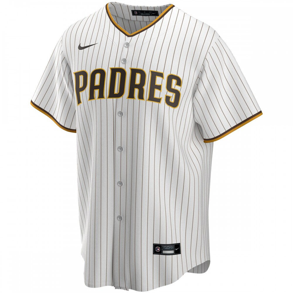 San Diego Padres Home Replica Custom Jersey - White-Pro Kit Vault | Brand New 26/27 Sports Jerseys